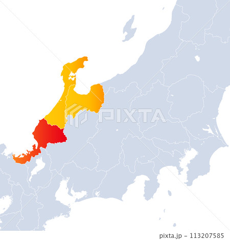 福井県地図と北陸地方 113207585
