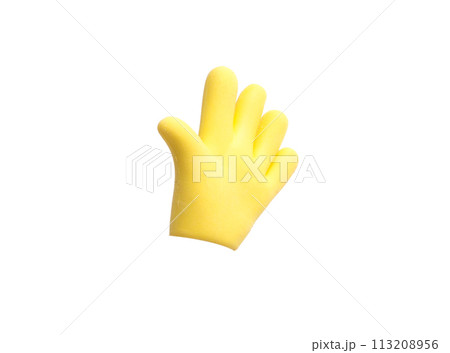 eraser in the form of a hand isolated on the white eraser in the form of a hand isolated on the white 113208956