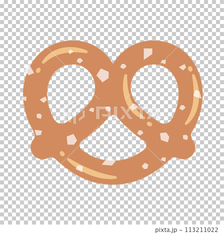 Illustration of a delicious looking pretzel Illustration of a delicious looking pretzel 113211022