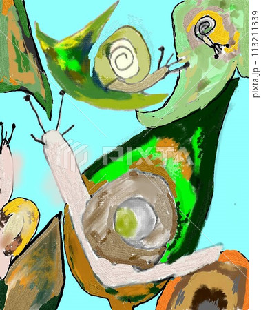 風の中で踊るカタツムリ 風の中で踊るカタツムリ 113211339