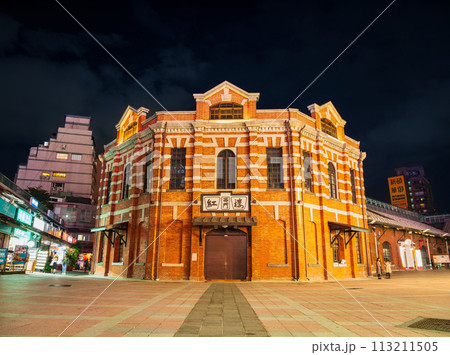 台北 日本統治時代の公設市場 夜の西門紅楼 台北 日本統治時代の公設市場 夜の西門紅楼 113211505