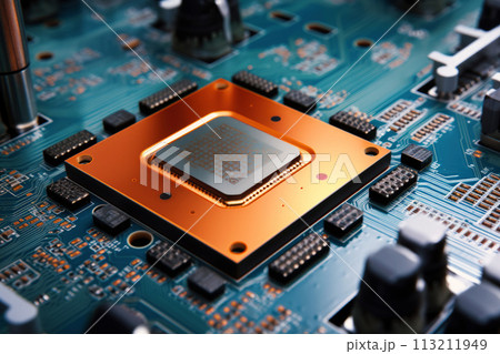 Central processor on circuit board 113211949