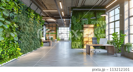 Modern office with natural light 113212101