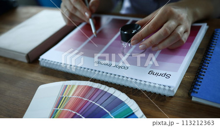 Calendar month selection trend colour advertising creative concept Calendar month selection trend colour advertising creative concept 113212363