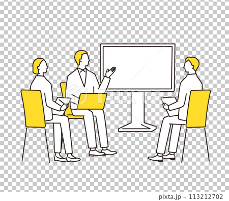 Business people participating in a seminar Business people participating in a seminar 113212702