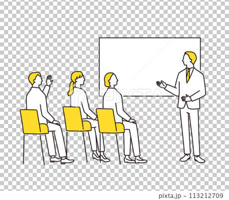 參加學習會議的商務人士 113212709