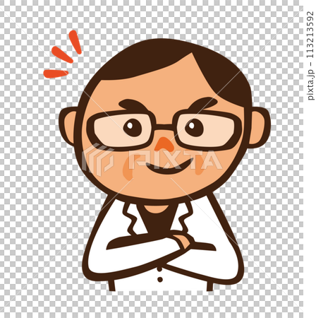 お医者さんのキャラクターイラストのイラスト素材 [113213592] - PIXTA