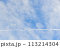 青空と白い雲　コピースペース 113214304