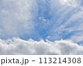 青空と白い雲　コピースペース 113214308