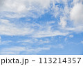 青空に浮かぶ白い雲 113214357