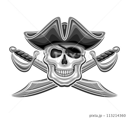 Vector logo for Pirate Skull Vector logo for Pirate Skull 113214360