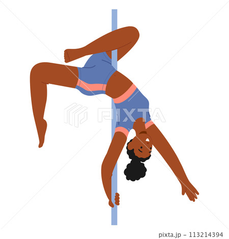Graceful, Athletic Woman With Mesmerizing Movements, Adorned In Vibrant Costume, Captivating The Audience Graceful, Athletic Woman With Mesmerizing Movements, Adorned In Vibrant Costume, Captivating The Audience 113214394