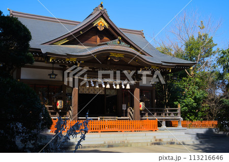 道野辺八幡宮　拝殿　千葉県鎌ケ谷市道野辺 113216646