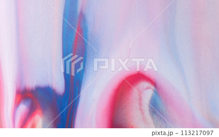 Fluid art texture. Background with abstract mixing paint. Liquid acrylic picture flows and splashes. 113217097