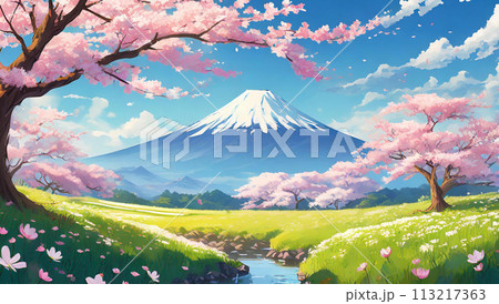 富士山(春) 富士山(春) 113217363