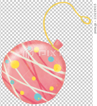 ピンク色の水ヨーヨーのイラスト ピンク色の水ヨーヨーのイラスト 113219315