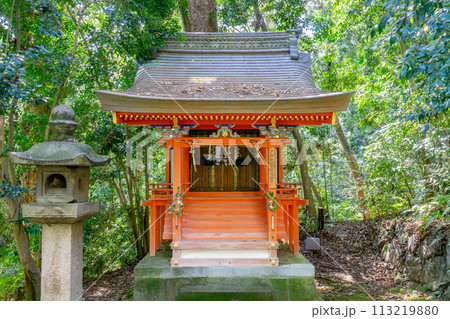 京都府八幡市八幡高坊の石清水八幡宮　末社　水分社 113219880