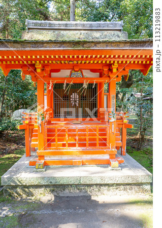 京都府八幡市八幡高坊の石清水八幡宮　末社　三女神社 113219883