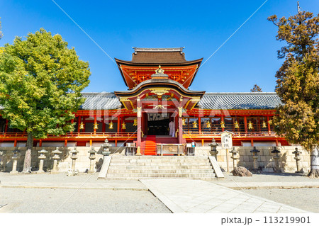 京都府八幡市八幡高坊の石清水八幡宮　楼門（国宝） 113219901