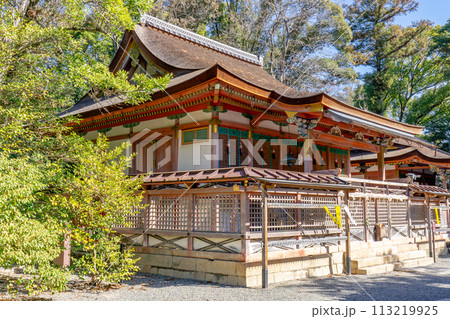 京都府八幡市八幡高坊の石清水八幡宮 摂社 若宮社(重要文化財)男の守護神 京都府八幡市八幡高坊の石清水八幡宮 摂社 若宮社(重要文化財)男の守護神 113219925