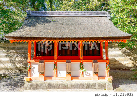 京都府八幡市八幡高坊の石清水八幡宮　末社　生田社、廣田社、長田社 113219932