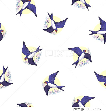 swallow bird pattern 113221429