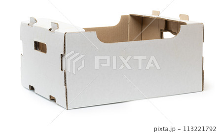 Cardboard box for vegetables, fruits and other things. Cardboard box for vegetables, fruits and other things. 113221792