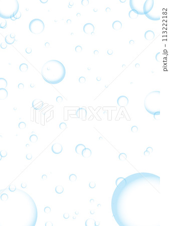 水中の泡の背景イメージ素材02_縦 113222182
