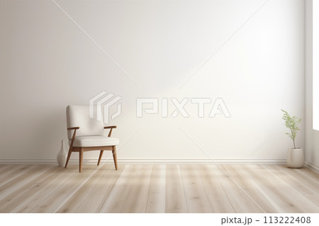 Living room interior with armchair Living room interior with armchair 113222408