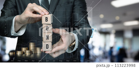 The concept of investing in government bonds . The concept of investing in government bonds . 113223998