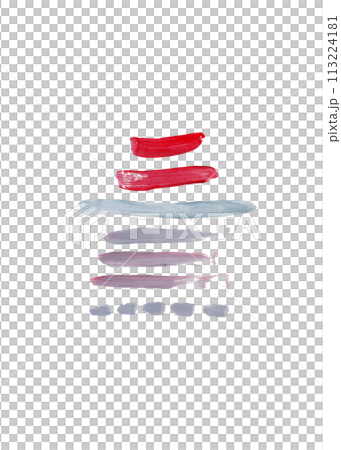 Banner of colorful lines with acrylic flat brush Banner of colorful lines with acrylic flat brush 113224181