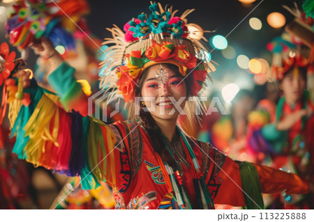 Vibrant Traditional Dance Celebration 113225888