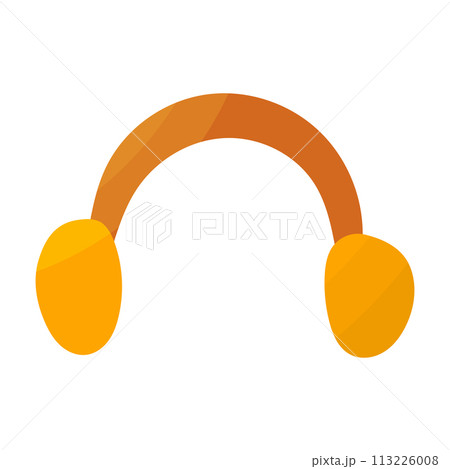 headphones music warm autumn clothing icon 113226008