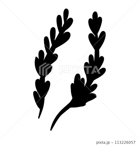 greens seasoning herb black white element icon 113226057