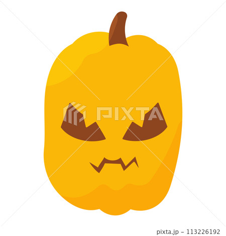 pumpkin colored emotions halloween autumn icon element 113226192