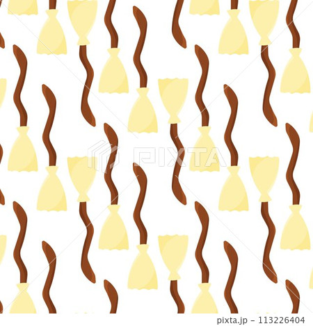 broom halloween fly magical color pattern texile 113226404