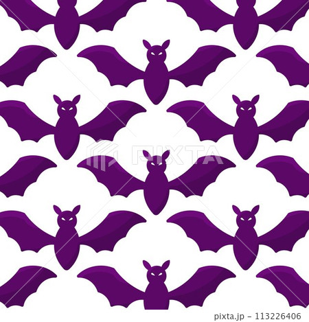bat halloween fly night scary pattern textile 113226406