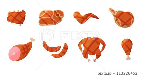 meat bbq grill fry kitchen set collection 113226452