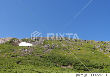 白山　高天ヶ原と御前峰 113226591