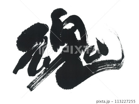 筆文字　魂　たましい 113227255