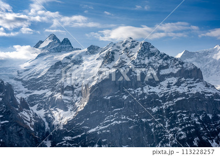 Wetterhorn and Mattenberg in spring 113228257