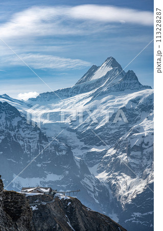 Wetterhorn and Mattenberg in spring 113228287