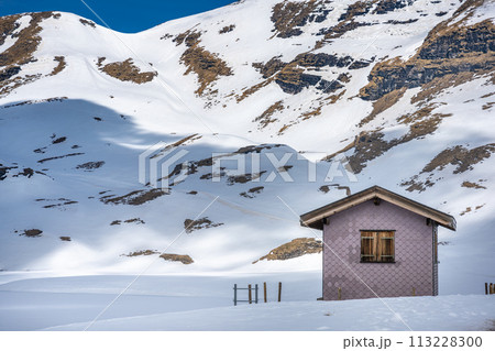 Bachalpsee during the famous hiking trail Bachalpsee during the famous hiking trail 113228300