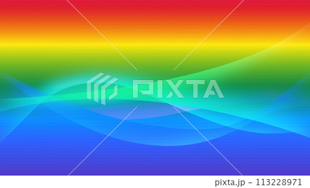 ウェーブの背景素材 8Kサイズ 113228971