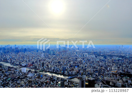 東京スカイツリーからの眺望 東京スカイツリーからの眺望 113228987
