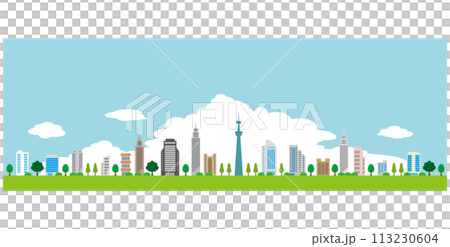 城市景觀的流行插畫 113230604
