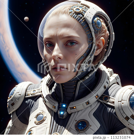 A genetically modified astronaut facing the challenges of outer space. A genetically modified astronaut facing the challenges of outer space. 113231074