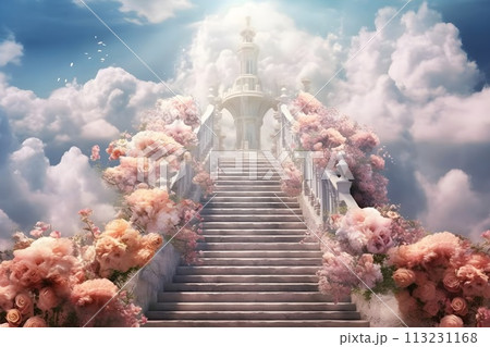 天国への階段8　AI生成画像 113231168