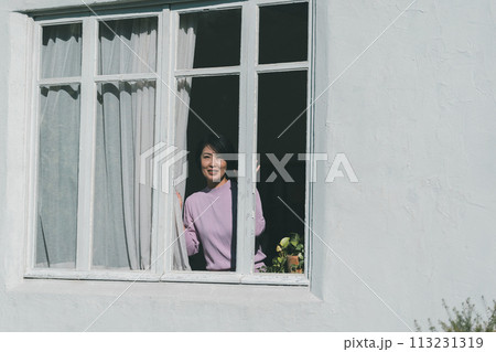 a forty-something woman a forty-something woman 113231319
