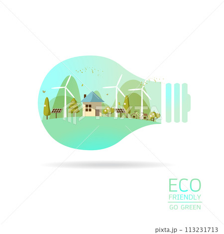 Vector illustration of eco earth Vector illustration of eco earth 113231713